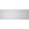 Ekena Millwork Vertical Surface Mount PVC Gable Vent: Functional, w/ 2"W x 2"P Brickmould Sill Frame, 40"W x 14"H GVPVE40X1403SF - alternate 3